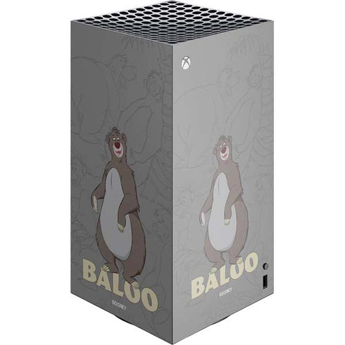 Disney Jungle Book Baloo Portrait XBox Series X Digital Edition Console Skin