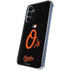 MLB Baltimore Orioles - Solid Distressed Galaxy A35 5G Clear Case