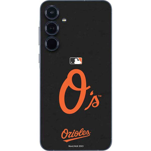MLB Baltimore Orioles - Solid Distressed Galaxy A35 5G Skin