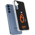 MLB Baltimore Orioles - Solid Distressed Galaxy A55 5G Clear Case