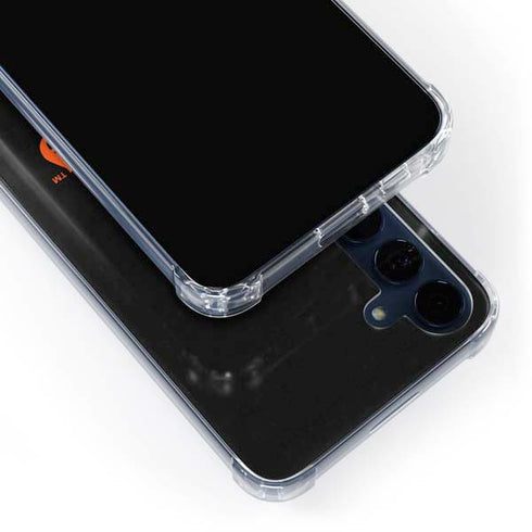 MLB Baltimore Orioles - Solid Distressed Galaxy A55 5G Clear Case