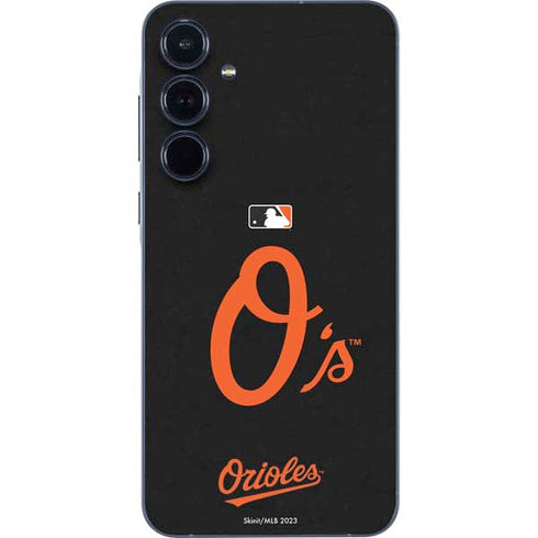 MLB Baltimore Orioles - Solid Distressed Galaxy A55 5G Skin