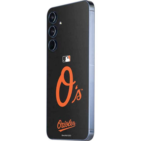 MLB Baltimore Orioles - Solid Distressed Galaxy A55 5G Skin