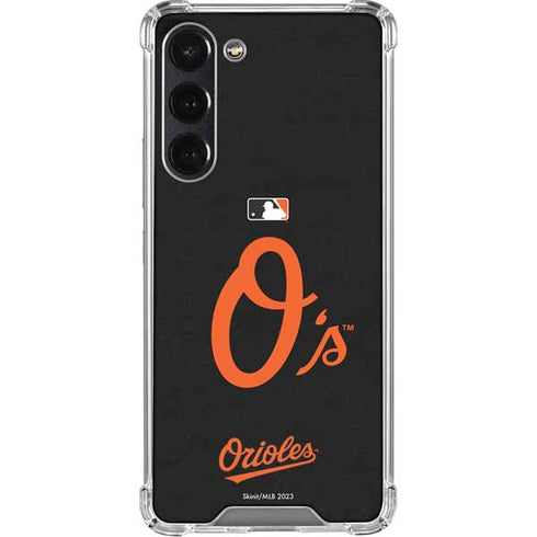MLB Baltimore Orioles - Solid Distressed Galaxy S24 FE Clear Case
