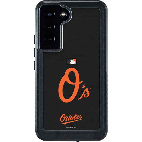 MLB Baltimore Orioles - Solid Distressed Galaxy S24 Plus Waterproof Case