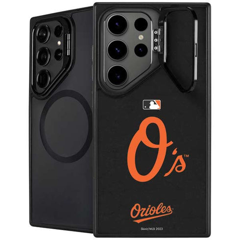 MLB Baltimore Orioles - Solid Distressed Galaxy S25 Ultra Kickstand Case