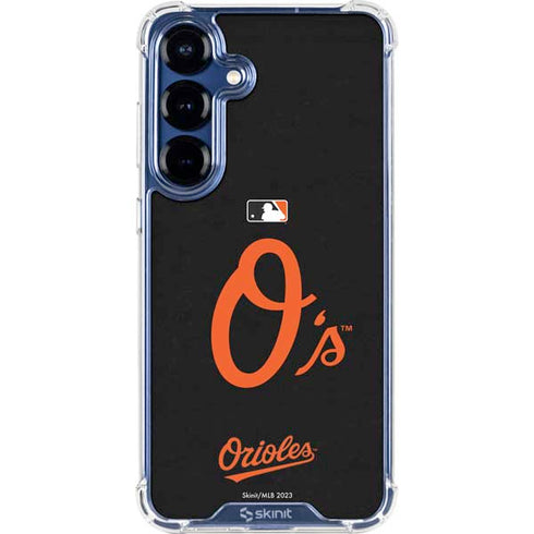 MLB Baltimore Orioles - Solid Distressed Galaxy S25 Clear Case