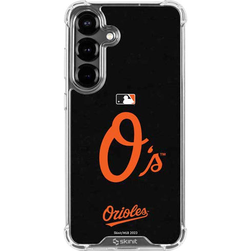 MLB Baltimore Orioles - Solid Distressed Galaxy S26 Clear Case