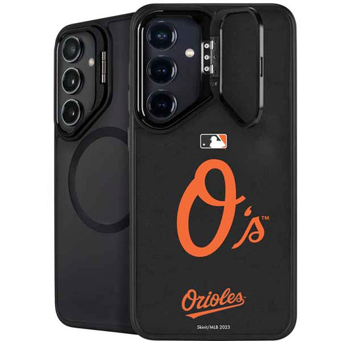 MLB Baltimore Orioles - Solid Distressed Galaxy S26 Plus Kickstand Case