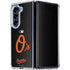 MLB Baltimore Orioles - Solid Distressed Galaxy Z Fold5 5G Clear Case