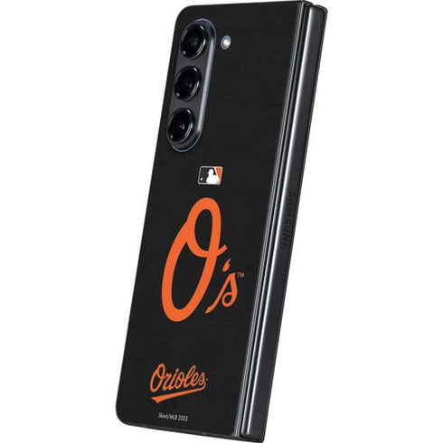 MLB Baltimore Orioles - Solid Distressed Galaxy Z Fold5 5G Skin
