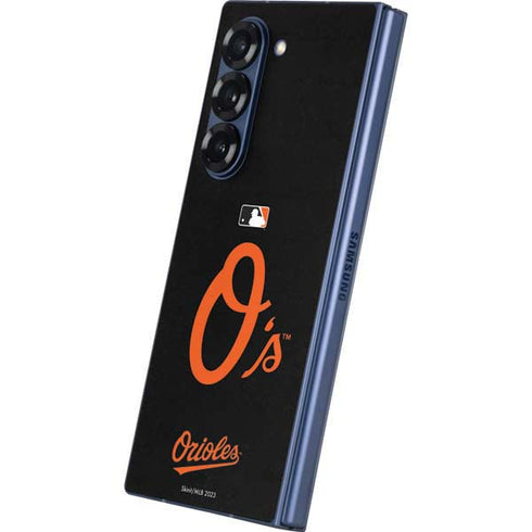 MLB Baltimore Orioles - Solid Distressed Galaxy Z Fold6 Skin