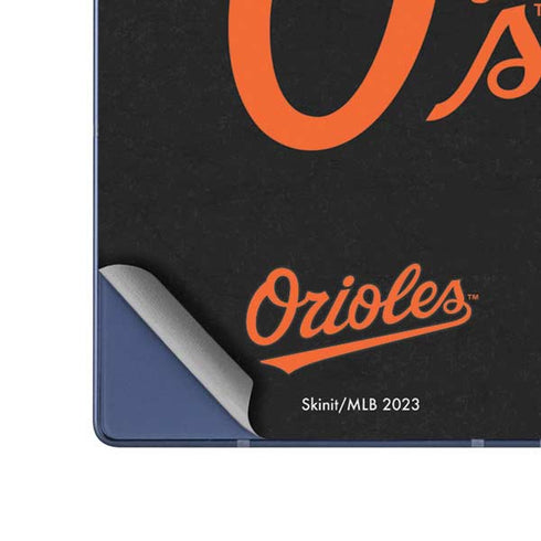 MLB Baltimore Orioles - Solid Distressed Galaxy Z Fold6 Skin