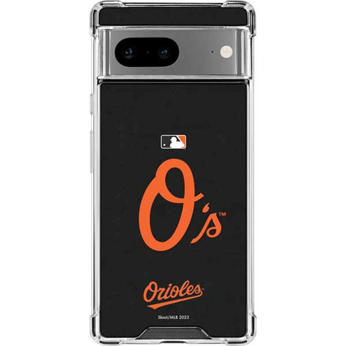MLB Baltimore Orioles - Solid Distressed Google Pixel 8a Clear Case