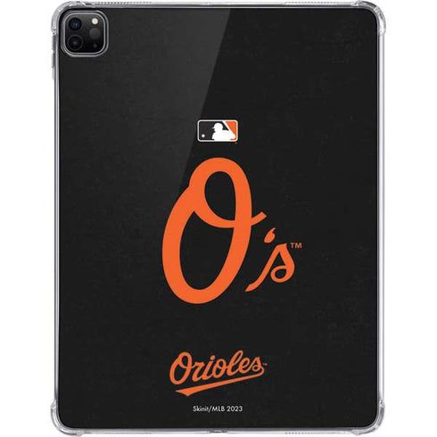 MLB Baltimore Orioles - Solid Distressed iPad Pro 11in (2024) Clear Case