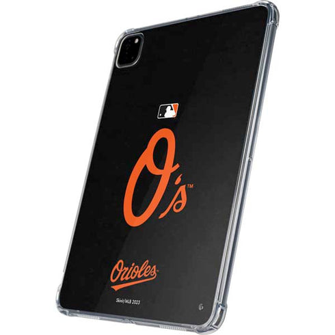MLB Baltimore Orioles - Solid Distressed iPad Pro 11in (2024) Clear Case