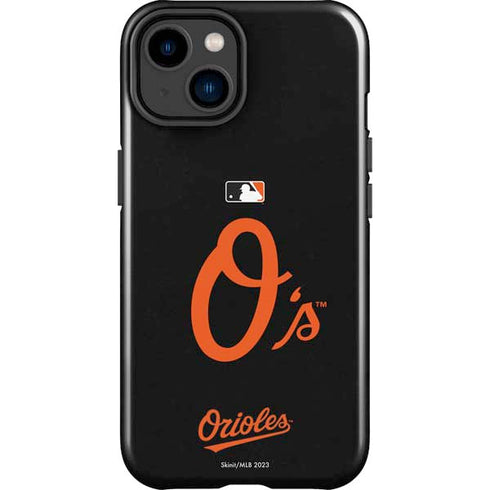 MLB Baltimore Orioles - Solid Distressed iPhone 15 Impact Case