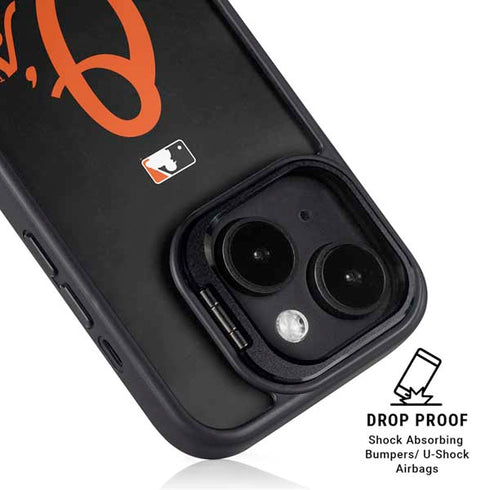 MLB Baltimore Orioles - Solid Distressed iPhone 15 Kickstand Case
