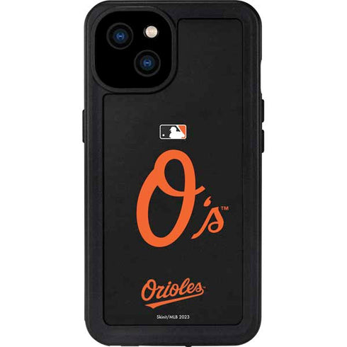 MLB Baltimore Orioles - Solid Distressed iPhone 15 Plus Waterproof Case
