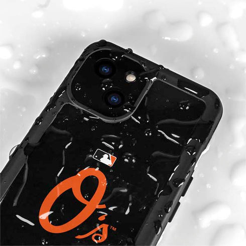 MLB Baltimore Orioles - Solid Distressed iPhone 15 Plus Waterproof Case