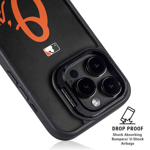 MLB Baltimore Orioles - Solid Distressed iPhone 15 Pro Max Kickstand Case