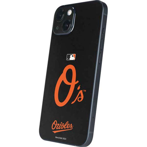 MLB Baltimore Orioles - Solid Distressed iPhone 15 Skin