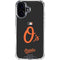 MLB Baltimore Orioles - Solid Distressed iPhone 16 Clear Case