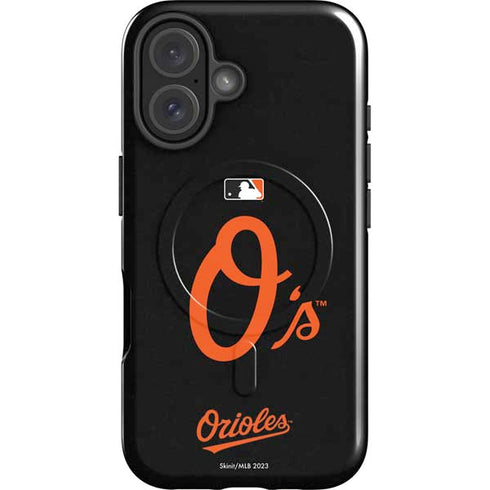 MLB Baltimore Orioles - Solid Distressed iPhone 16 Magsafe Impact Case