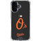 MLB Baltimore Orioles - Solid Distressed iPhone 16 Plus Clear Case