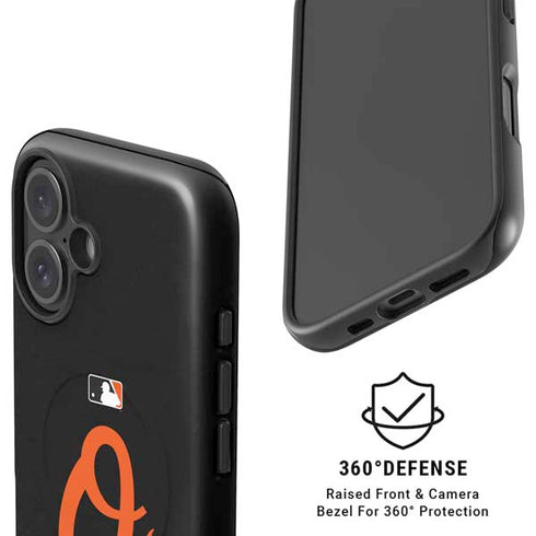 MLB Baltimore Orioles - Solid Distressed iPhone 16 Plus Magsafe Impact Case