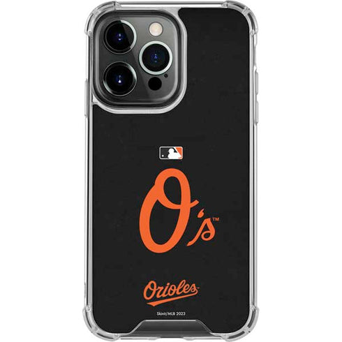 MLB Baltimore Orioles - Solid Distressed iPhone 16 Pro Clear Case
