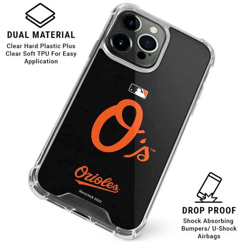 MLB Baltimore Orioles - Solid Distressed iPhone 16 Pro Clear Case