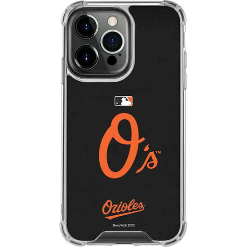 MLB Baltimore Orioles - Solid Distressed iPhone 16 Pro Max Clear Case