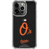 MLB Baltimore Orioles - Solid Distressed iPhone 16 Pro Max Clear Case