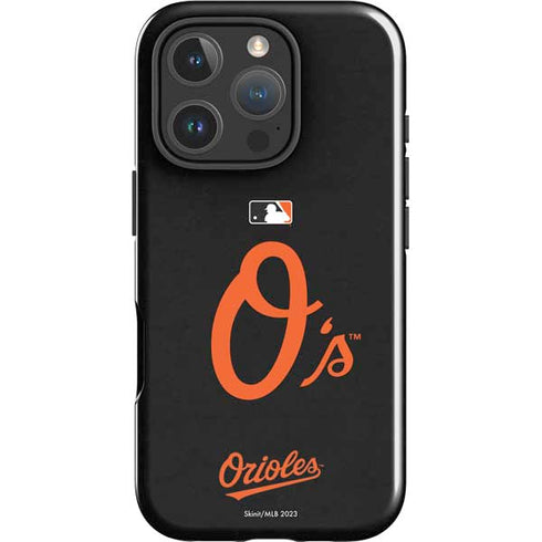 MLB Baltimore Orioles - Solid Distressed iPhone 16 Pro Max Impact Case