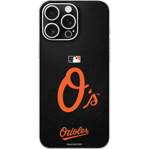 MLB Baltimore Orioles - Solid Distressed iPhone 16 Pro Max Skin