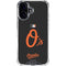 MLB Baltimore Orioles - Solid Distressed iPhone 17 Clear Case