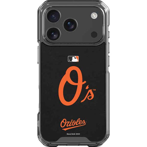 MLB Baltimore Orioles - Solid Distressed iPhone 18 Pro Clear Case