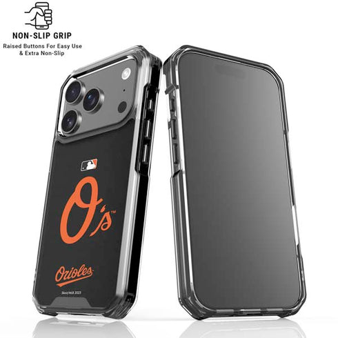 MLB Baltimore Orioles - Solid Distressed iPhone 18 Pro Clear Case