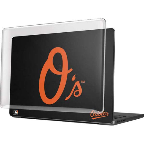 MLB Baltimore Orioles - Solid Distressed MacBook Pro 14in (2021-24) Case plus Skin