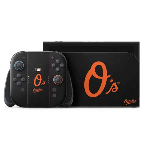 MLB Baltimore Orioles - Solid Distressed Nintendo Skins