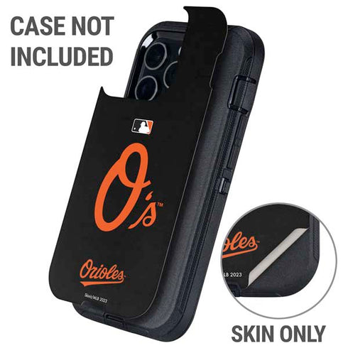 MLB Baltimore Orioles - Solid Distressed Otterbox Defender iPhone Skin