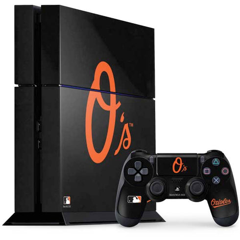 MLB Baltimore Orioles - Solid Distressed PlayStation PS4 Skins