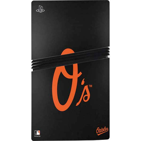 MLB Baltimore Orioles - Solid Distressed PS5 Pro Console Skin