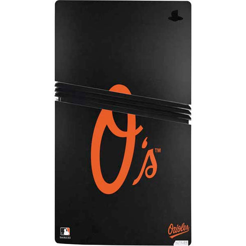 MLB Baltimore Orioles - Solid Distressed PS5 Pro Console Skin