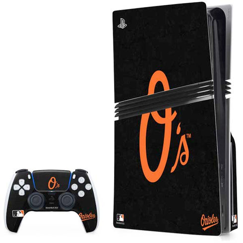MLB Baltimore Orioles - Solid Distressed PlayStation PS5 Skins