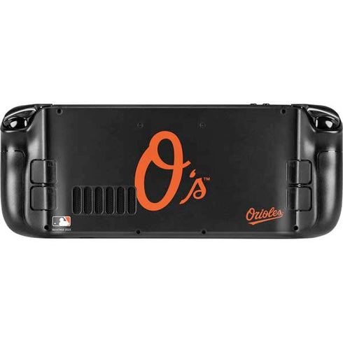 MLB Baltimore Orioles - Solid Distressed Steam Deck Handheld Gaming Computer OLED Skin