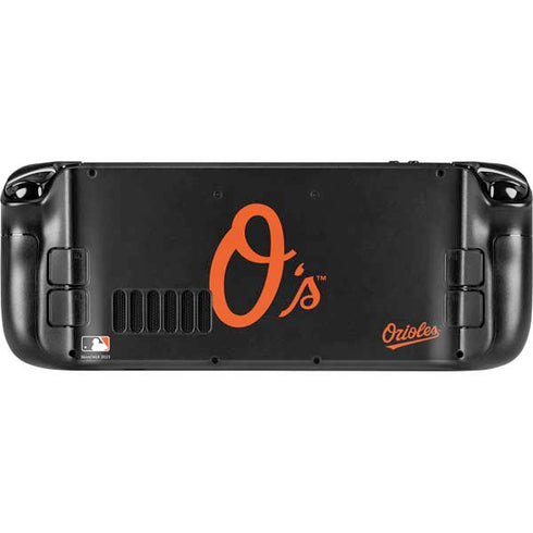 MLB Baltimore Orioles - Solid Distressed Steam Deck Handheld Gaming Computer Skin
