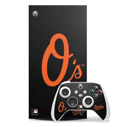 MLB Baltimore Orioles - Solid Distressed Xbox Series X Skins