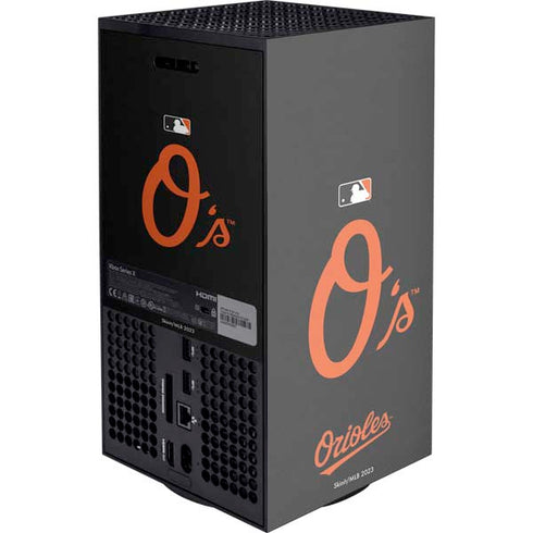 MLB Baltimore Orioles - Solid Distressed XBox Series X Digital Edition Console Skin